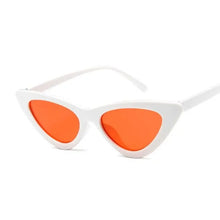 Load image into Gallery viewer, Keep Lurking Cat-Eye Designer Sunglasses - White Red