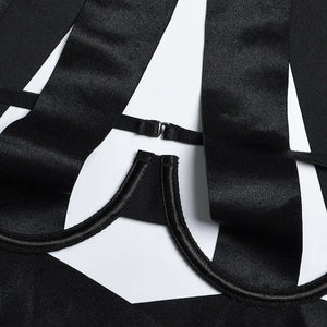 Lace Up Cross Bandage Bodysuit
