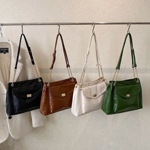 Load image into Gallery viewer, large PU Leather Crossbody Chain Shoulder Handbag