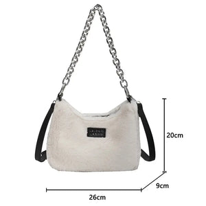 Leopard Soft Faux Fur Tote Bag