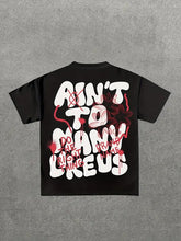 Load image into Gallery viewer, Letter Print Crew Neck Tee - customized