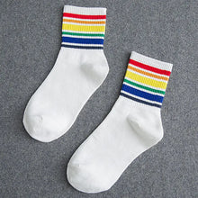 Load image into Gallery viewer, LGBT Pride Aesthetic Socks - white 02 socks 200002984