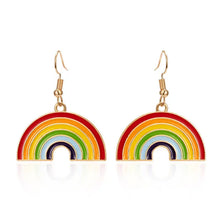Load image into Gallery viewer, LGBT Rainbow Flag Earring - earring