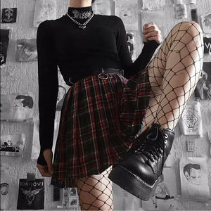 Long Sleeve Crop Gothic Letter Embroidery Top