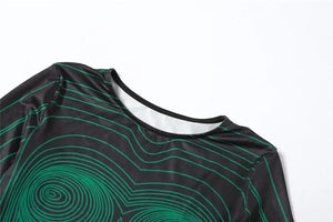 Long Sleeve Streetwear Crop Top