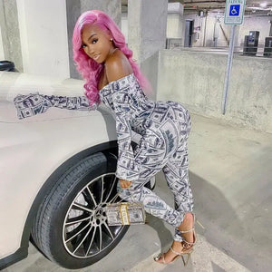 Long Sleeve Tops and Aesthetic Streetwear Pants Set