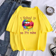 Load image into Gallery viewer, Love Is Lgbt Funny T Shirt - Yellow / XL
