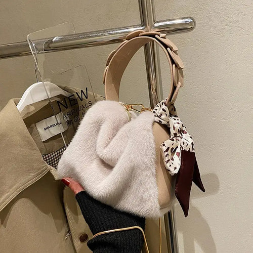 Luxury Faux Fur Fluffy Soft Plush Clutch