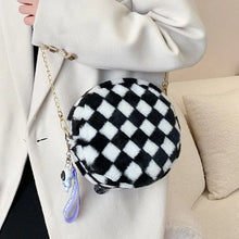 Load image into Gallery viewer, Luxury Faux Fur Small Round Bag