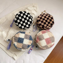 Load image into Gallery viewer, Luxury Faux Fur Small Round Bag