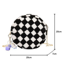 Load image into Gallery viewer, Luxury Faux Fur Small Round Bag