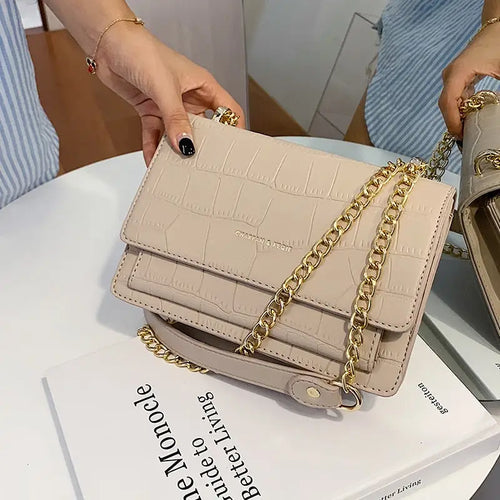 Luxury Pattern PU Leather Crossbody Bag