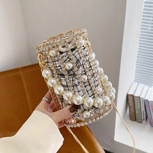 Load image into Gallery viewer, Luxury Pearl Diamond Crossbody Bag