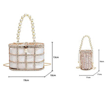 Load image into Gallery viewer, Luxury Pearl Diamond Crossbody Bag