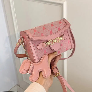 Luxury PU Leather Flap Shoulder Crossbody Handbag