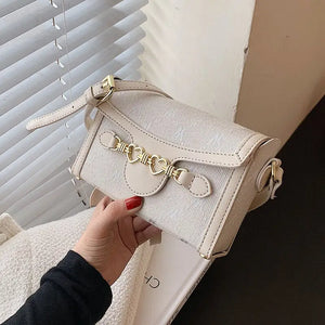 Luxury PU Leather Flap Shoulder Crossbody Handbag