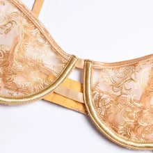 Load image into Gallery viewer, Mesh See Through Push Up Bra &amp; Panty Set