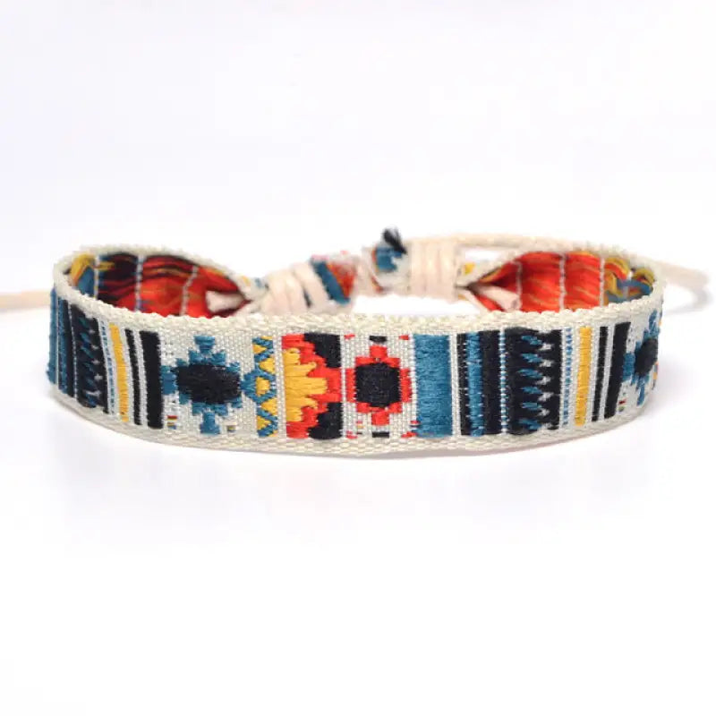 Nepal Rainbow Pride Woven Bracelet - A1