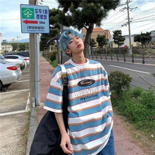 Load image into Gallery viewer, Oversize Striped O-Neck Japan Tee - 5 / XXL