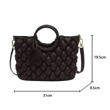Load image into Gallery viewer, Padded Quilted Luxury PU Leather Crossbody Bag