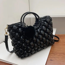 Load image into Gallery viewer, Padded Quilted Luxury PU Leather Crossbody Bag