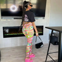 Load image into Gallery viewer, Paisley Swirls Print Y2K Leggings