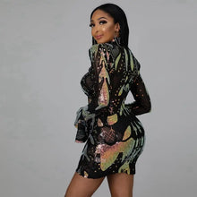 Load image into Gallery viewer, Party Club Night Cut Out Elegant Glitter Dress