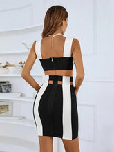 Load image into Gallery viewer, Patchwork Crop Top &amp; Pencil Skirt Set