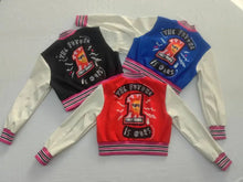 Load image into Gallery viewer, Patchwork PU Leather Varsity Bomber