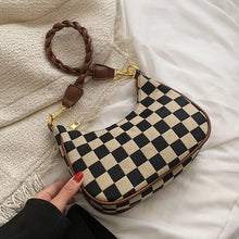 Load image into Gallery viewer, Plaid PU Leather Crossbody Shoulder Bag