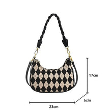 Load image into Gallery viewer, Plaid PU Leather Crossbody Shoulder Bag