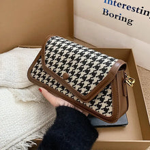 Load image into Gallery viewer, Plaid PU Leather Shoulder Design Crossbody Bag