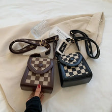 Load image into Gallery viewer, Plaid Shape Shoulder Bag With Short Handle