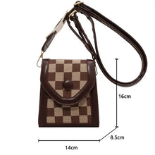 Load image into Gallery viewer, Plaid Shape Shoulder Bag With Short Handle