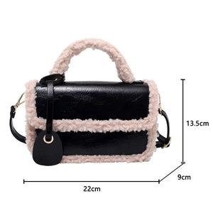 Plush Luxury PU Leather Shoulder Crossbody Bag