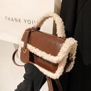 Plush Luxury PU Leather Shoulder Crossbody Bag
