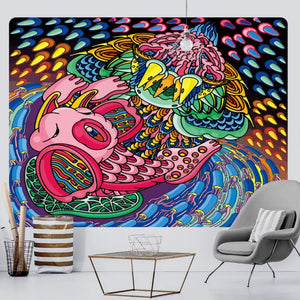 Psychedelic Mandala Wall Tapestry - A24-451 / 275X180cm