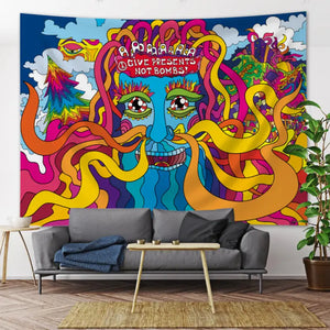Psychedelic Mandala Wall Tapestry - A24-453 / 275X180cm