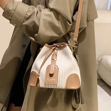 Load image into Gallery viewer, PU Leather Bucket Crossbody Bag