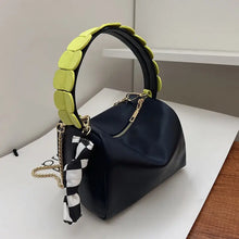 Load image into Gallery viewer, PU Leather Bucket Crossbody Bags with Short Handle