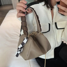 Load image into Gallery viewer, PU Leather Bucket Crossbody Bags with Short Handle