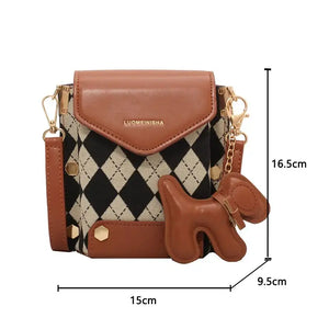 PU Leather Crossbody Cute Shoulder Handbag