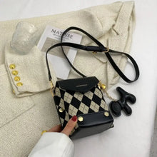 Load image into Gallery viewer, PU Leather Crossbody Cute Shoulder Handbag - black