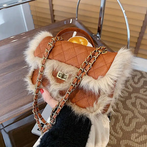 PU Leather Flap Shoulder Crossbody Bag