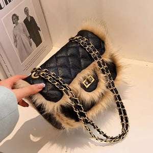 PU Leather Flap Shoulder Crossbody Bag