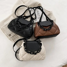 Load image into Gallery viewer, PU Leather Quilted Luxury Handbag