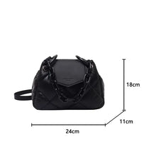 Load image into Gallery viewer, PU Leather Quilted Luxury Handbag