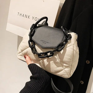 PU Leather Quilted Luxury Handbag