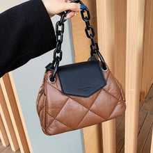 Load image into Gallery viewer, PU Leather Quilted Luxury Handbag