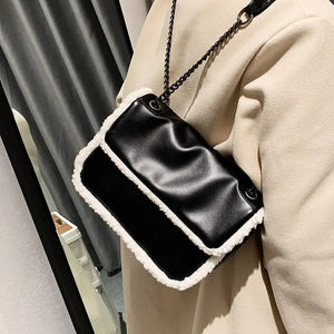 PU Leather Small Flap Crossbody Shoulder Bag